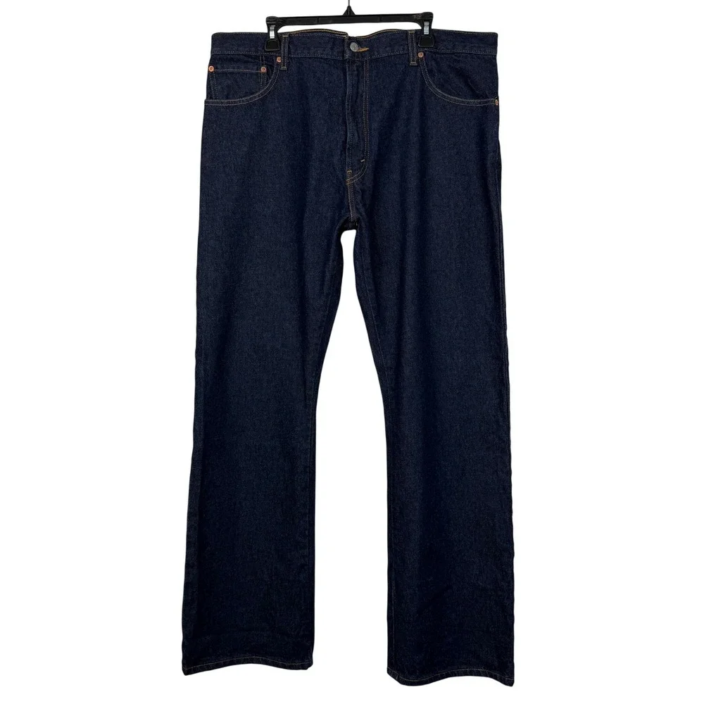 Vintage Levi's 517 BOOTCUT Jeans Mens 40x32 Cotton Dark Wash Indigo Blue Denim